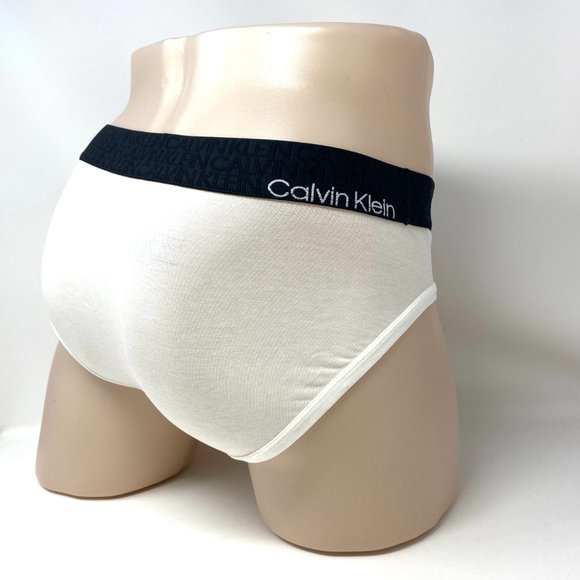 💖MEGA SALE💖Calvin Klein 1 Comfort Hip Briefs Cotton White Men NB2681110 - Picture 3 of 7
